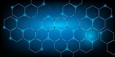 electrónica de seguridad hexagonal para seguridad con concepto de vector de holograma para pantalla de negocio de fondo de elemento de tecnología futura