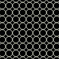 repeated plait quadrangles on black pattern vector design