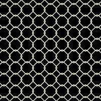 repeated plait quadrangles on black pattern vector design