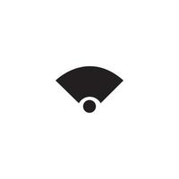 Wifi wireless internet signal or isp hotspot connection flat icon vector