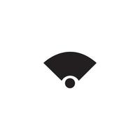 Wifi wireless internet signal or isp hotspot connection flat icon vector