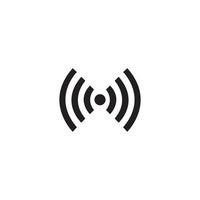 Wifi wireless internet signal or isp hotspot connection flat icon vector