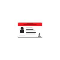 ID Card isolated logo template vector icon illustration