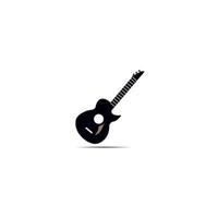 Guitar logo template vector icon illustration