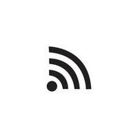 Wifi wireless internet signal or isp hotspot connection flat icon vector