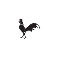 Vector image of an chicken, logo template icon illustration