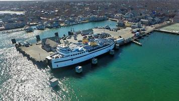 Nantucket Ferry in the Harbor in Massachusetts photo