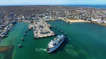 Nantucket Ferry in the Harbor in Massachusetts photo