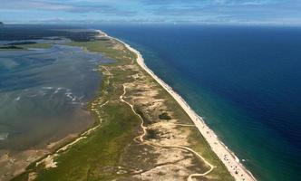 Nauset Beach Aerial at Orleans, Cape Cod in New England photo