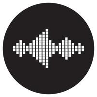 sound wave music logo vector