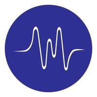 sound wave music logo vector