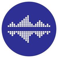 sound wave music logo vector