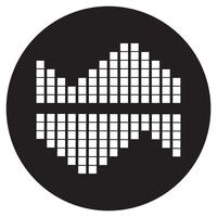 sound wave music logo vector