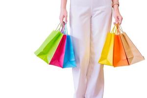 Woman with shopping bags. photo