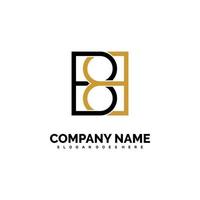 Modern initial BB logo letter simple and creative design concept vector