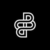 Modern initial BB logo letter simple and creative design concept vector