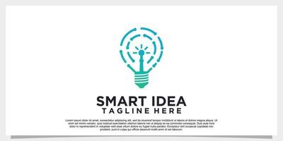 Smart idea logo design simple concept Premium Vector Part 4