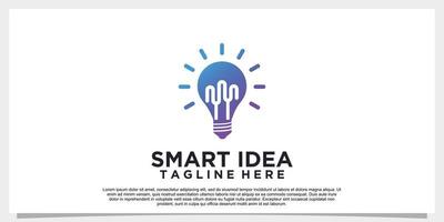 Smart idea logo design simple concept Premium Vector Part 5