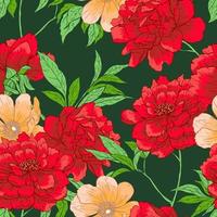 Floral pattern with flowers. vector