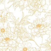 Floral pattern with flowers. vector