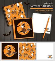 Halloween vector printable set.