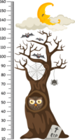 Meter wall with tree png