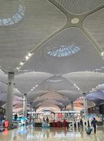 Istanbul, Turkey on July 2022. The atmosphere in front of Istanbul Airport after entering from the front gate. photo