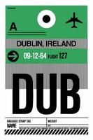 Airport Airline Luggage Bag Baggage Tags Tickets Dublin vector