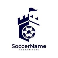 Castile Soccer logo template, Football Castile logo design vector