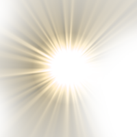 efecto de luz de destello de lente de luz solar png
