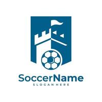 Castile Soccer logo template, Football Castile logo design vector