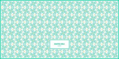 beautiful pattern of abstract circle shape vector