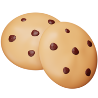 Cookies 3d rendering isometric icon. png