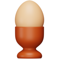 Egg cup 3d rendering isometric icon. png