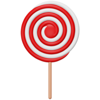 Lutscher Süßigkeiten 3D-Rendering isometrisches Symbol. png
