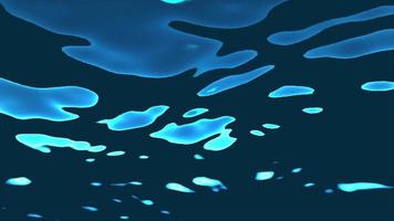 Unterwasserlicht wird durch blaues Wasser gefiltert - Schleife video