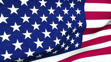 le drapeau américain flotte dans la brise - boucle video