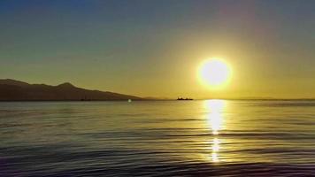 zonsondergang op het strand video