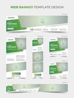 Modern real estate house social media post web banner template design bundle vector