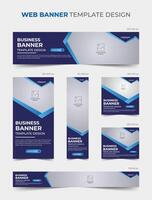paquete de plantillas de diseño de anuncios y banner web de agencia de marketing digital de negocios corporativos vector