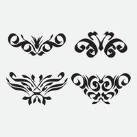 Ornament ornate and scroll elements vector