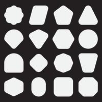 Set of geometric shapes vector