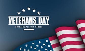 Veterans Day Background Design. vector