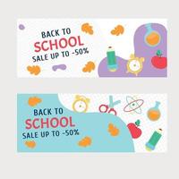 Back to School Sale. Vector illustration