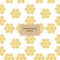 Seamless honeycomb pattern on white background vector