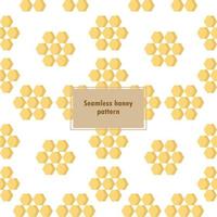 Seamless honeycomb pattern on white background vector