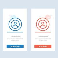 Refresh Reload Rotate Repeat  Blue and Red Download and Buy Now web Widget Card Template vector