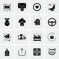 16 Universal Business Icons Vector Creative Icon Illustration to use in web and Mobile Related proj