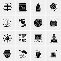 16 Business Universal Icons Vector Creative Icon Illustration to use in web and Mobile Related proj