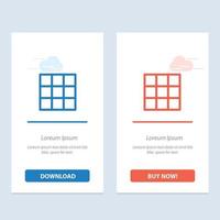 Feed Gallery Instagram Sets  Blue and Red Download and Buy Now web Widget Card Template vector